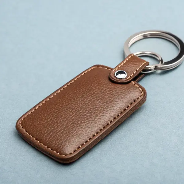 Leather Star-Shaped Keychain